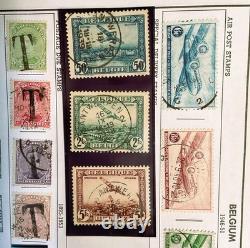 BELGIUM STAMP COLLECTION ON album pages 700+ begins 1865. INCL. GEN. PATTON SET