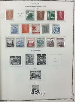 BJ Stamps JAPAN collection, 1876-1977, Scott Album. MH, MNH, Used. CV $771