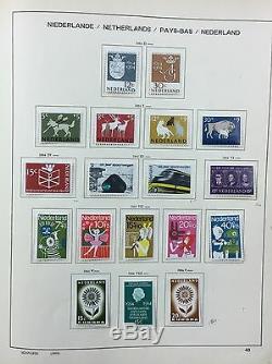 BJ Stamps NETHERLANDS collection 1852-1982, Schaubek album, MH & Used. CV $826