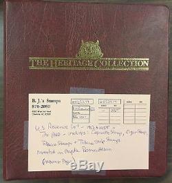 BJ Stamps US Revenues 1953-1955, collection Tax Paids in Album withMNH.'17 $924