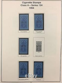 BJ Stamps US Revenues 1953-1955, collection Tax Paids in Album withMNH.'17 $924