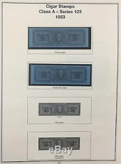 BJ Stamps US Revenues 1953-1955, collection Tax Paids in Album withMNH.'17 $924