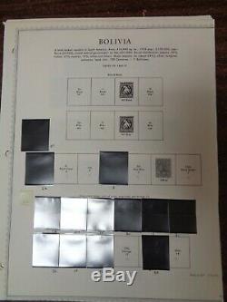 BOLIVIA MINKUS Specialty Scott International stamp album collection 1863-2011