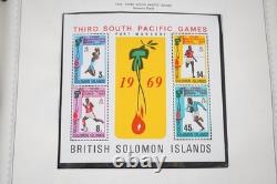BRITISH OCEANIA 1950s-1970s COLLECTION OF 550+ MINT STAMPS IN MINKUS ALBUM