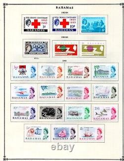 Bahamas 1938-1981 Collection Of 375+ Stamps On Scott Album Pages Mostly Mint