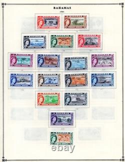Bahamas 1938-1981 Collection Of 375+ Stamps On Scott Album Pages Mostly Mint