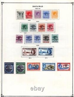 Bahamas 1938-1981 Collection Of 375+ Stamps On Scott Album Pages Mostly Mint