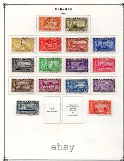Bahamas 1938-1981 Collection Of 375+ Stamps On Scott Album Pages Mostly Mint