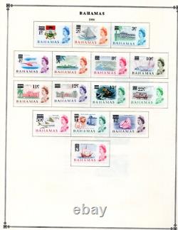 Bahamas 1938-1981 Collection Of 375+ Stamps On Scott Album Pages Mostly Mint