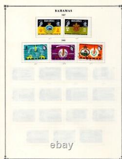 Bahamas 1938-1981 Collection Of 375+ Stamps On Scott Album Pages Mostly Mint