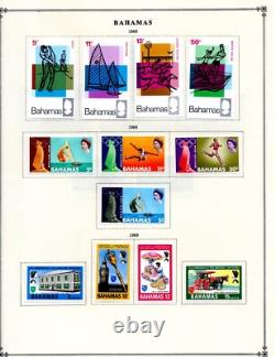 Bahamas 1938-1981 Collection Of 375+ Stamps On Scott Album Pages Mostly Mint