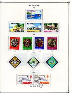 Bahamas 1938-1981 Collection Of 375+ Stamps On Scott Album Pages Mostly Mint