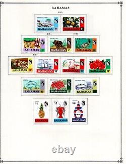Bahamas 1938-1981 Collection Of 375+ Stamps On Scott Album Pages Mostly Mint