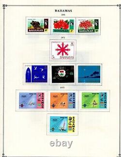 Bahamas 1938-1981 Collection Of 375+ Stamps On Scott Album Pages Mostly Mint