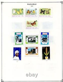 Bahamas 1938-1981 Collection Of 375+ Stamps On Scott Album Pages Mostly Mint