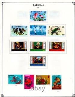 Bahamas 1938-1981 Collection Of 375+ Stamps On Scott Album Pages Mostly Mint
