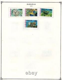 Bahamas 1938-1981 Collection Of 375+ Stamps On Scott Album Pages Mostly Mint