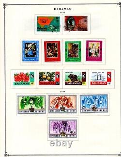 Bahamas 1938-1981 Collection Of 375+ Stamps On Scott Album Pages Mostly Mint