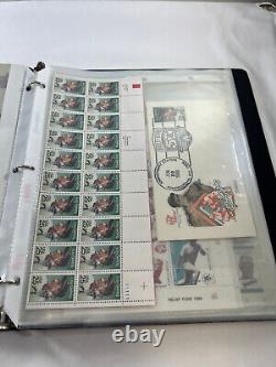 Baseball Topical Collection MNH MH in Album, Souvenir Sheets, Covers, Signed