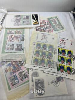 Baseball Topical Collection MNH MH in Album, Souvenir Sheets, Covers, Signed