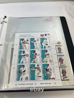 Baseball Topical Collection MNH MH in Album, Souvenir Sheets, Covers, Signed