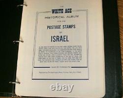 Beautiful Israel Mint Nh Tab Stamp Collection 1948-71 In White Ace Album/binder