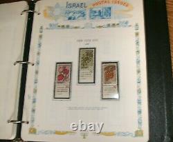 Beautiful Israel Mint Nh Tab Stamp Collection 1948-71 In White Ace Album/binder