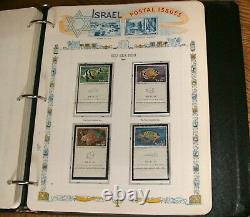 Beautiful Israel Mint Nh Tab Stamp Collection 1948-71 In White Ace Album/binder