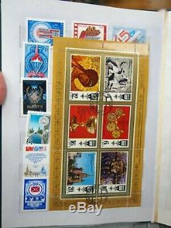 Beautiful Mint Russia Stamp Collection in Collector's Album 1975-1990 Sets