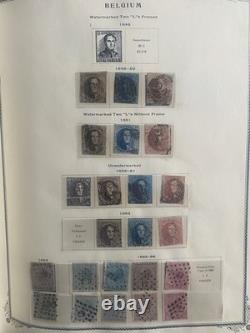 Belgium 1849 Stamp Collection in Scott Album(Pics On Description)