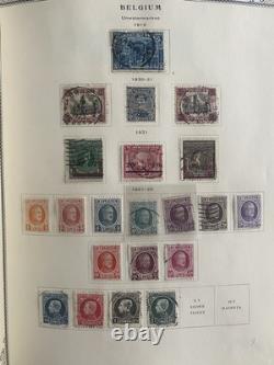 Belgium 1849 Stamp Collection in Scott Album(Pics On Description)