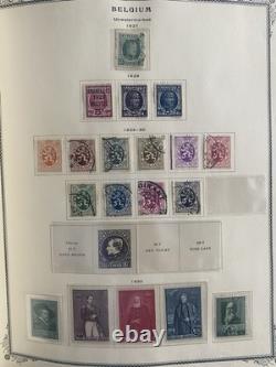 Belgium 1849 Stamp Collection in Scott Album(Pics On Description)