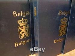 Belgium DAVO Hingeless 4-vol. Stamp Album Collection 1849-1986