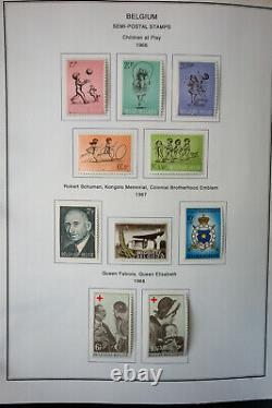 Belgium High Value Stamp Variety Collection in Album