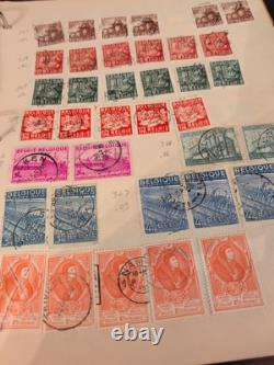 Belgium Stamp Collection Magnificent and Valuable. 1800s Forwar. This Is for YOU