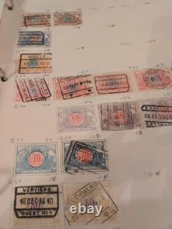 Belgium Stamp Collection Magnificent and Valuable. 1800s Forwar. This Is for YOU
