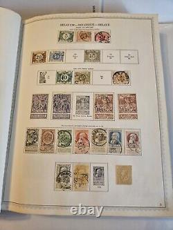 Belgium Stamp Collection in a Minkus Album Over 2000 Stamps Total