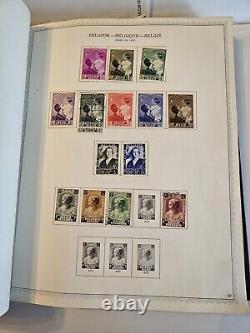 Belgium Stamp Collection in a Minkus Album Over 2000 Stamps Total