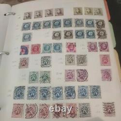 Belgium stamp collection in binder. MANY pages and stamps. High cv! 1800s +