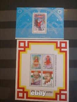 Bhutan Stamp Collection In Handsome Album 1970s Forward. Brilliant Condition