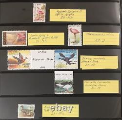 Birds World MNH Lindner Album Collection (Apx 350+Items) GM2584