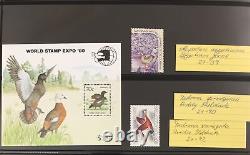 Birds World MNH Lindner Album Collection (Apx 350+Items) GM2584