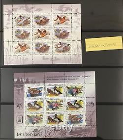 Birds World MNH Lindner Album Collection (Apx 350+Items) GM2584