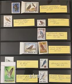 Birds World MNH Lindner Album Collection (Apx 350+Items) GM2584