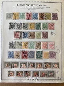 Bosnia Herzegovina Stamp Collection 1879-1918 on Album Pages Bosnia Herzegovina Stamp Collection 1879-1918 on Album Pages