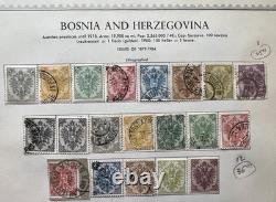 Bosnia Herzegovina Stamp Collection 1879-1918 on Album Pages Bosnia Herzegovina Stamp Collection 1879-1918 on Album Pages