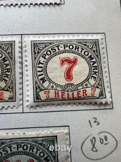 Bosnia Herzegovina Stamp Collection 1879-1918 on Album Pages Bosnia Herzegovina Stamp Collection 1879-1918 on Album Pages