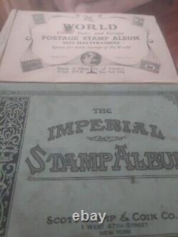 Boutique Worldwide Stamp Collection In Two Vintage 1935 And 1928 Albums. WOW