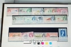 British Colonies Collection Of 550+ Stamps Mint & Used In Uni-safe Stockbook
