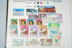 British Colonies Collection Of 550+ Stamps Mint & Used In Uni-safe Stockbook